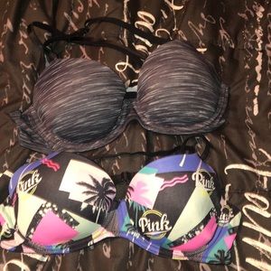 Pink bras.... size 34B